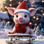 Frohe weihnachten lustige bild Schwein kostenlos