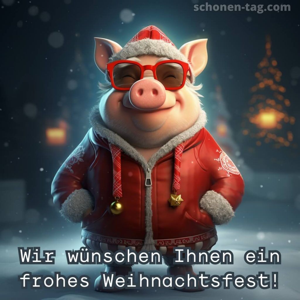 Frohe weihnachten lustige bild großes Schwein kostenlos