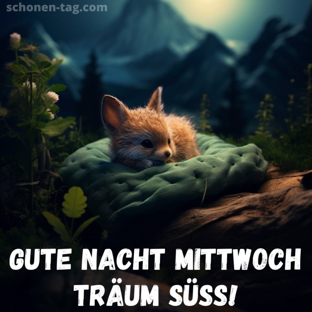 Gute nacht mittwoch bild Fuchs kostenlos