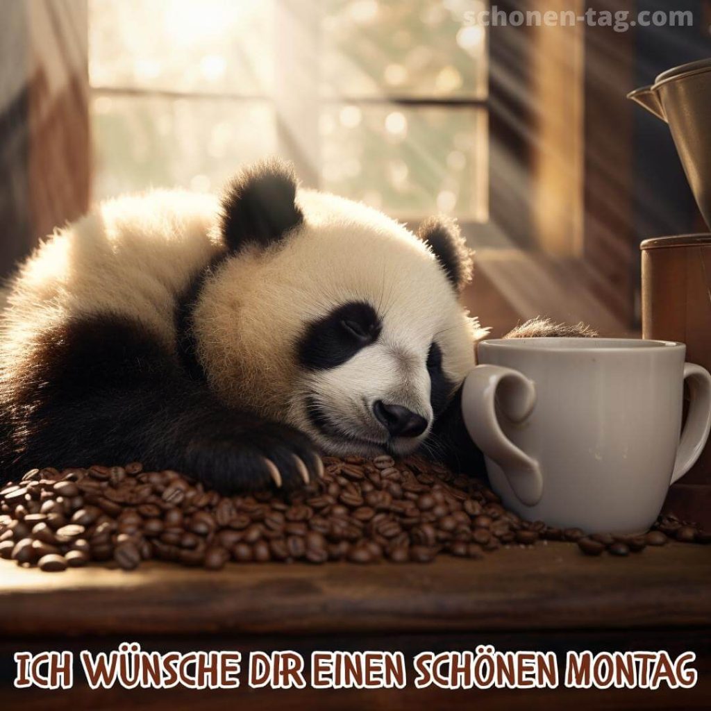 Schönen montag bild Panda kostenlos