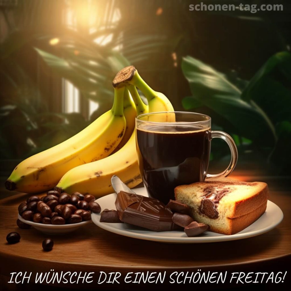 Kaffee guten morgen freitag bild Bananen kostenlos