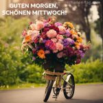 Mittwoch blumen bild Fahrrad mit Blumen kostenlos